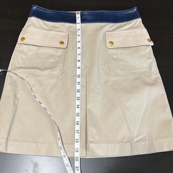 Tory Burch leather waist utility joss skirt - Picture 9 of 11
